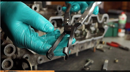 คีมหนีบ ซีลวาล์ว คีมถอดใส่ซีลวาล์ว ชุดถอดใส่ซีลวาล์ว คีมถอดซีลหมวกวาล์ว คีมดึงซีลวาว  ชุด 11ชิ้น