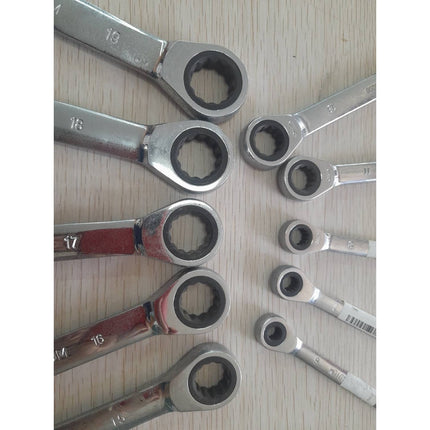 🔥พร้อมส่ง🔥ประแจแหวนข้าง ปากตาย ฟรี ก็อกแก็กข้าง ประแจผสม ประแจปากตายข้าง แหวนข้าง ประแจ  เบอร์ 8-19 mm