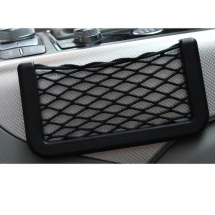 🔥พร้อมส่ง🔥ถุงตาข่ายเก็บ ของในรถยนต์ แบบเหนียว สําหรับแขวนตกแต่งรถยนต์ ตาข่าย เก็บของอเนกประสงค์ สีดำ  สินค้าในไทย