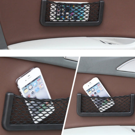 🔥พร้อมส่ง🔥ถุงตาข่ายเก็บ ของในรถยนต์ แบบเหนียว สําหรับแขวนตกแต่งรถยนต์ ตาข่าย เก็บของอเนกประสงค์ สีดำ  สินค้าในไทย