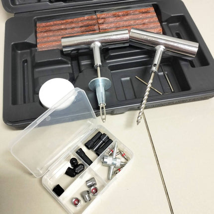 ชุดปะยาง ชุดปะยางฉุกเฉิน ชุดเข็มปะยางแบบเหล็ก ชุดซ่อมยางรถยนต์ พร้อมไหมปะและอุปกรณ์ซ่อม 68 ชิ้น/ชุด สินค้าพร้อมส่งในไทย