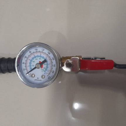 🔥พร้อมส่ง🔥ก้านเติมลมยาง หัวเติมลมยาง แบบก้านโยก หัวเติมลม ที่เติมลมยางรถ แบบยาว พร้อมเกจ สินค้าในไทย