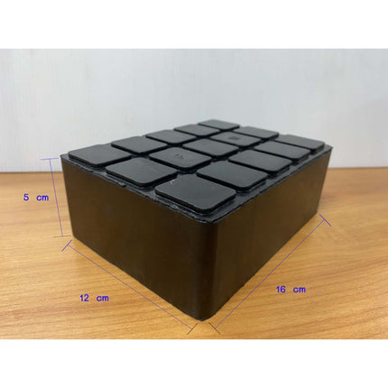 🔥พร้อมส่ง🔥ก้อนยาง ยางรองขาลิฟท์ รองขาลิฟท์ แบบสี่เหลี่ยม สีดำ ยางกันกระแทก ยางกันสะเทือน (ราคา/ชิ้น) สินค้าในไทย