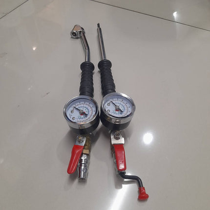 🔥พร้อมส่ง🔥ก้านเติมลมยาง หัวเติมลมยาง แบบก้านโยก หัวเติมลม ที่เติมลมยางรถ แบบยาว พร้อมเกจ สินค้าในไทย