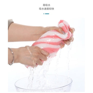 🔥พร้อมส่ง🔥ผ้าขนหนูเซต 2ชิ้น ผ้าเช็ดตัว ผ้าเช็ดผม ลายขวาง ซับน้ำแห้งไว ซับน้ำดี ผ้านุ่ม สีพลาสเทล สินค้าในไทย