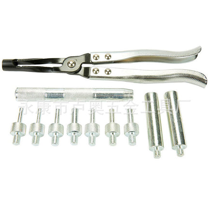 คีมหนีบ ซีลวาล์ว คีมถอดใส่ซีลวาล์ว ชุดถอดใส่ซีลวาล์ว คีมถอดซีลหมวกวาล์ว คีมดึงซีลวาว  ชุด 11ชิ้น