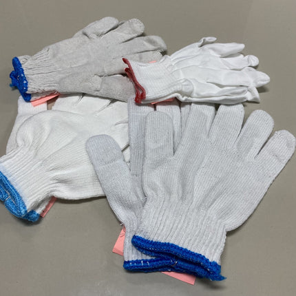 🔥พร้อมส่ง🔥ถุงมือผ้า ทอจากเส้นด้าย ทำสวน ผ้าฝ้าย Cotton & Nilon 500g และ 600g ราคา/ 10คู่ 12 คู่  สินค้าในไทย