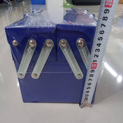 🔥พร้อมส่ง🔥กล่องเครื่องมือ กล่องใส่เครื่องมือช่าง กล่องเก็บเครื่องมือช่าง 2ชั้น Tool Box สีน้ำเงิน