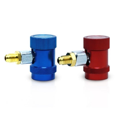 🔥พร้อมส่ง🔥คอปเปอร์ เติมน้ำยาแอร์ R134a (สีน้ำเงิน+สีแดง) High + Low side ชุดคอปเปอร์ คอปเปอร์แอร์ ราคา/ชิ้น  สินค้าในไทย