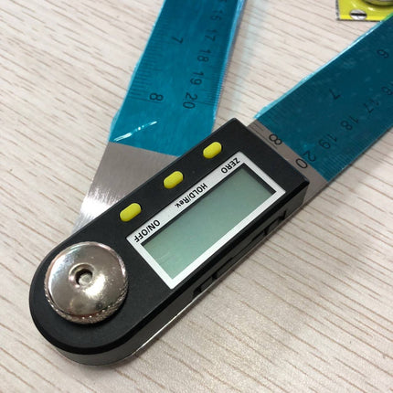 🔥พร้อมส่ง🔥ไม้บรรทัด ไม้ฉากวัดมุมดิจิตอล ทำมุมได้ 0 - 360 องศา วัสดุทำจากสแตนเลส ไม่เป็นสนิม ขนาด 200MM