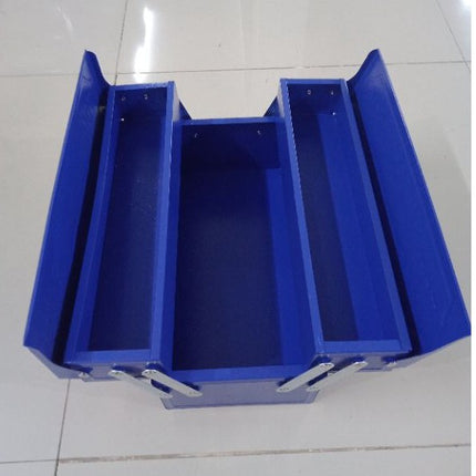 🔥พร้อมส่ง🔥กล่องเครื่องมือ กล่องใส่เครื่องมือช่าง กล่องเก็บเครื่องมือช่าง 2ชั้น Tool Box สีน้ำเงิน