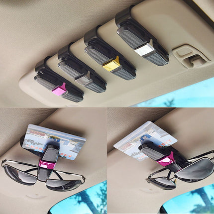 🔥พร้อมส่ง🔥 ที่เก็บแว่นในรถยนต์ หนีบแว่นตากันแดด  คลิปหนีบแว่นตาในรยถยนต์  ที่บังแดดแว่นตารถยนต์