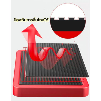 🔥พร้อมส่ง🔥บันได พับได้ อลูมิเนียม รับน้ำหนักได้ 100KG ( 7ชั้น) แดง / ดำ บันไดพับได้ Folding stairs สินค้าในไทย