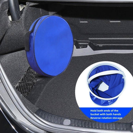 🔥พร้อมส่ง🔥ถังน้ำพับได้ แบบพกพา ไม่ซับน้ำ ถังน้ำล้างรถ ถังใส่น้ำ ถังใส่ของ พับเก็บได้ 11L ราคา/ชิ้น สินค้าในไทย