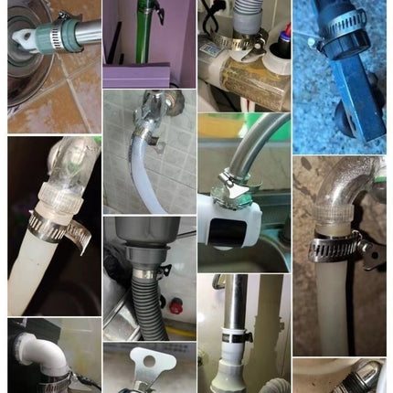 🔥พร้อมส่ง🔥เข็มขัดรัดท่อ เหล็กรัดสแตนเลส 201 เหล็กรัดสายยาง แคล้มรัดท่อ Hose Clip กิ๊ปรัดท่อ เข็มขัดรัดสายยาง ทรงหางปลา