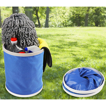 🔥พร้อมส่ง🔥ถังน้ำพับได้ แบบพกพา ไม่ซับน้ำ ถังน้ำล้างรถ ถังใส่น้ำ ถังใส่ของ พับเก็บได้ 11L ราคา/ชิ้น สินค้าในไทย