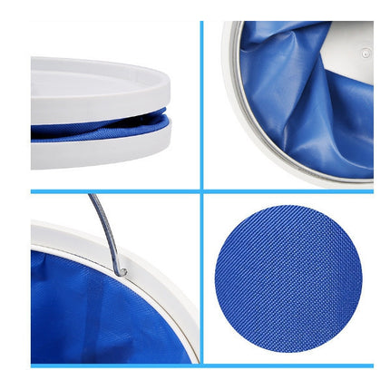 🔥พร้อมส่ง🔥ถังน้ำพับได้ แบบพกพา ไม่ซับน้ำ ถังน้ำล้างรถ ถังใส่น้ำ ถังใส่ของ พับเก็บได้ 11L ราคา/ชิ้น สินค้าในไทย