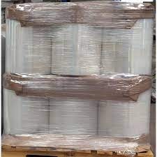 🔥พร้อมส่ง🔥ฟิล์มยืดพันพาเลท เทปพันสินค้า สีใส เทปใส 15 ไมครอน หน้ากว้าง 50cm. ยาว 200เมตร Stretch Film ราคา/ม้วน