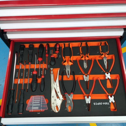 🔥พร้อมส่ง🔥ตู้เครื่องมือช่าง ตู้เก็บเครื่องมือ 7 ชั้น พร้อมเครื่องมือ ล้อเลื่อน ยี่ห้อ ACC สินค้าในไทย