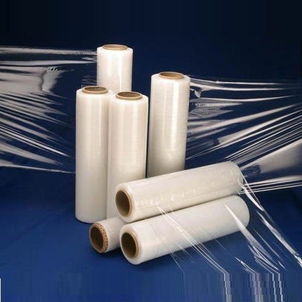 🔥พร้อมส่ง🔥ฟิล์มยืดพันพาเลท เทปพันสินค้า สีใส เทปใส 15 ไมครอน หน้ากว้าง 50cm. ยาว 200เมตร Stretch Film ราคา/ม้วน