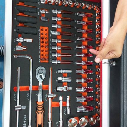 🔥พร้อมส่ง🔥ตู้เครื่องมือช่าง ตู้เก็บเครื่องมือ 7 ชั้น พร้อมเครื่องมือ ล้อเลื่อน ยี่ห้อ ACC สินค้าในไทย