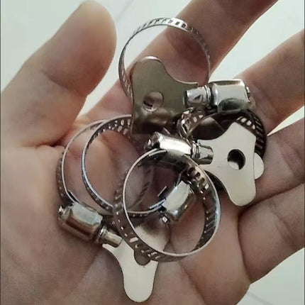 🔥พร้อมส่ง🔥เข็มขัดรัดท่อ เหล็กรัดสแตนเลส 201 เหล็กรัดสายยาง แคล้มรัดท่อ Hose Clip กิ๊ปรัดท่อ เข็มขัดรัดสายยาง ทรงหางปลา