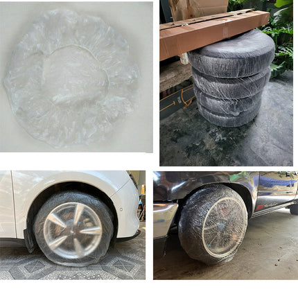 🔥พร้อมส่ง🔥พลาสติกคลุมยางรถยนต์ พลาสติก คลุมเบาะรถยนต์ แบบใช้แล้วทิ้ง คลุมล้อรถยนต์ กันน้ำ คลุมล้อ เบาะรถ สินค้าในไทย