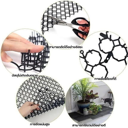 🔥พร้อมส่ง🔥ที่กันแมว หนามไล่แมว ไล่สุนัข แผ่นหนามไล่แมว สามารถตัดได้ ขนาด34*42cm