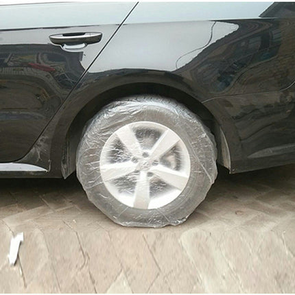 🔥พร้อมส่ง🔥พลาสติกคลุมยางรถยนต์ พลาสติก คลุมเบาะรถยนต์ แบบใช้แล้วทิ้ง คลุมล้อรถยนต์ กันน้ำ คลุมล้อ เบาะรถ สินค้าในไทย