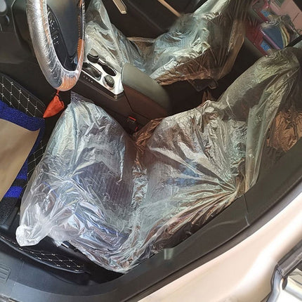 🔥พร้อมส่ง🔥พลาสติกคลุมยางรถยนต์ พลาสติก คลุมเบาะรถยนต์ แบบใช้แล้วทิ้ง คลุมล้อรถยนต์ กันน้ำ คลุมล้อ เบาะรถ สินค้าในไทย