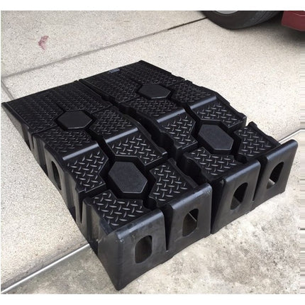 🔥พร้อมส่ง🔥Car Ramp รองล้อยกรถ แรมป์ แลมป์รองล้อรถ ทางลาด เบา พลาสติกแข็งแรง ราคา/คู่ สินค้าในไทย