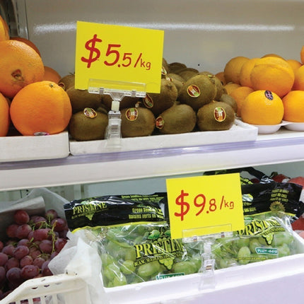 🔥พร้อมส่ง🔥ป้ายหนีบ ที่หนีบป้ายราคา แบบใส ปรับได้ ตัวหนีบป้ายข้อความหรือราคาสินค้า คลิปหนีบป้ายราคา Billboard Clip ในไทย