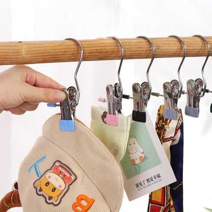 🔥พร้อมส่ง🔥ที่หนีบผ้า (5ชิ้น/แพ็ค ) แบบสแตนเลส คลิปหนีบกางเกงตัวหนีบผ้า อย่างดี ใช้ได้ทนทาน สีพาสเทล (ร้านส่งในไทย)