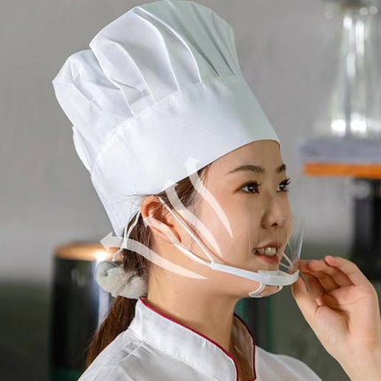 🔥พร้อมส่ง🔥หน้ากากกันน้ำลาย ปิดปากพลาสติก Mouth Shield ชุด 10 ชิ้น สินค้าในไทย