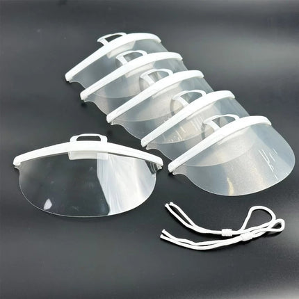 🔥พร้อมส่ง🔥หน้ากากกันน้ำลาย ปิดปากพลาสติก Mouth Shield ชุด 10 ชิ้น สินค้าในไทย