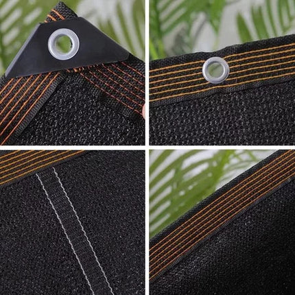 🔥พร้อมส่ง🔥ผ้ากันแดด ตาข่ายบังแดด สแลนกันแดด ตาข่ายกรองแสง กันแดด บังลม สีดำ มีให้เลือก 3 ขนาด สินค้าในไทย