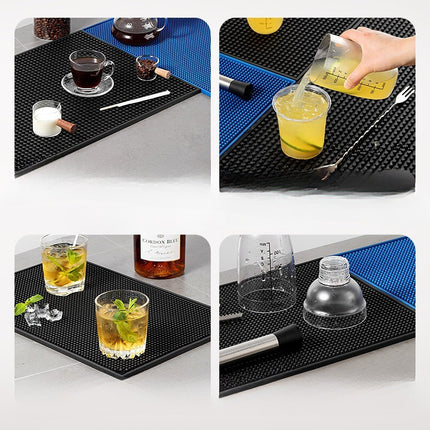 🔥พร้อมส่ง🔥แผ่นยางกันลื่น Bar Mat แผ่นรองบาร์ ที่รองแก้วกันลื่นและกันน้ำ CoupleCoffee สินค้าในไทย