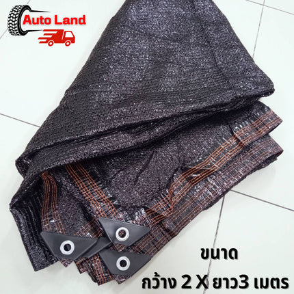 🔥พร้อมส่ง🔥ผ้ากันแดด ตาข่ายบังแดด สแลนกันแดด ตาข่ายกรองแสง กันแดด บังลม สีดำ มีให้เลือก 3 ขนาด สินค้าในไทย