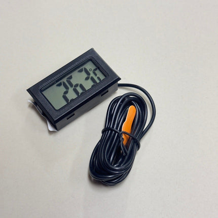 🔥พร้อมส่ง🔥เครื่องวัดอุณหภูมิ แบบพกพา กันน้ำสําหรับตู้เย็น ตู้แช่ LCD Digital วัดความชื้น มีถ่านพร้อมใช้ สินค้าในไทย