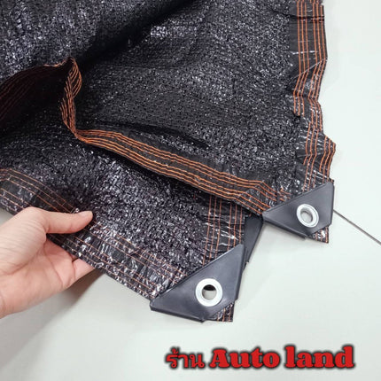 🔥พร้อมส่ง🔥ผ้ากันแดด ตาข่ายบังแดด สแลนกันแดด ตาข่ายกรองแสง กันแดด บังลม สีดำ มีให้เลือก 3 ขนาด สินค้าในไทย