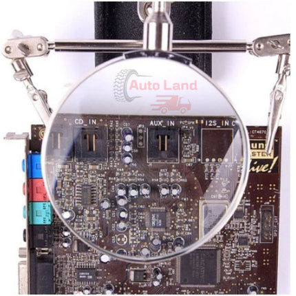 🔥พร้อมส่ง🔥แท่นจับชิ้นงาน แท่นจับยึดชิ้นงาน 2 แขนพร้อมแว่นขยาย และที่วางหัวแร้งบัดกรี สินค้าในไทย