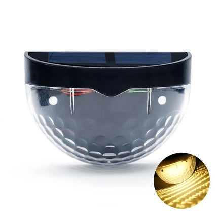 🔥พร้อมส่ง🔥โคมไฟ ไฟโซล่าเซส์ ครึ่งวงกลม ติดผนัง ตกแต่งรั้ว กำแพง โคมไฟ 6 LED ใช้พลังงานแสงอาทิตย์ กันน้ํา