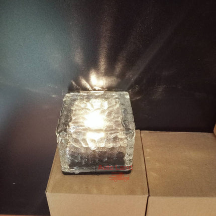 🔥พร้อมส่ง🔥ไฟโซล่าเซส์ ไฟอิฐก้อนน้ำแข็ง ไฟสนามหญ้า LED พลังงานแสงอาทิตย์สำหรับกลางแจ้ง- กันน้ำ ให้แสงสว่างอัตโนติ