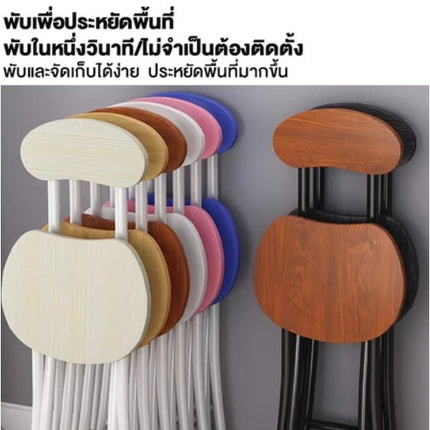 🔥พร้อมส่ง🔥เก้าอี้ มีพนักพิง ไม้พับได้ เก้าอี้ไม้อเนกประสงค์ รับน้ำหนักได้ดี มินิมอล โต๊ะไม้ โต๊ะวางของ ดีไซน์สวยงาม