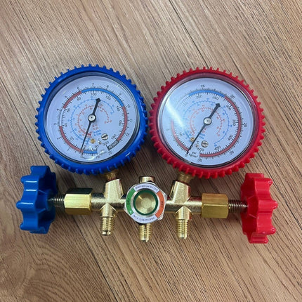 🔥พร้อมส่ง🔥ชุดเกจ์เติมน้ำยาแอร์ เกจ์วัดน้ำยาแอร์ พร้อมสาย 35นิ้ว ชาร์จน้ำยา R12,R22,R404 สินค้าในไทย