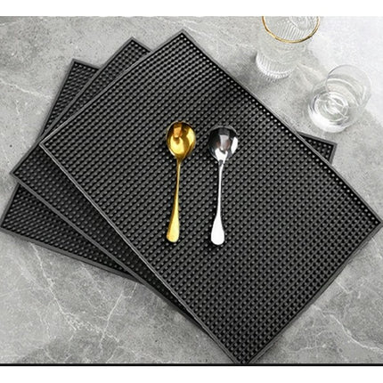🔥พร้อมส่ง🔥แผ่นยางกันลื่น Bar Mat แผ่นรองบาร์ ที่รองแก้วกันลื่นและกันน้ำ CoupleCoffee สินค้าในไทย