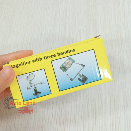 🔥พร้อมส่ง🔥แท่นจับชิ้นงาน แท่นจับยึดชิ้นงาน 2 แขนพร้อมแว่นขยาย และที่วางหัวแร้งบัดกรี สินค้าในไทย