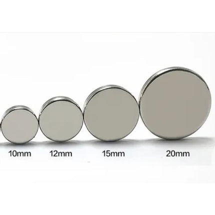 🔥พร้อมส่ง🔥แม่เหล็กนีโอไดเมี่ยม แม่เหล็กกลม แบบกระดุม แรงดูดสูง กลมแบน มี 3ขนาด สินค้าในไทย