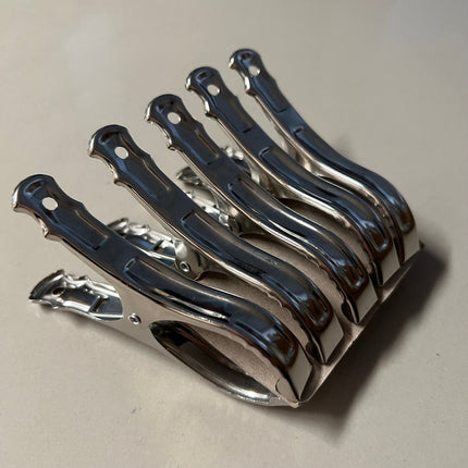 🔥พร้อมส่ง🔥ไม้หนีบผ้า ที่หนีบผ้าสแตนเลส ไม่เป็นสนิม ตัวหนีบผ้าสแตนเลส 1ชุดมี10ชิ้น สินค้าในไทย