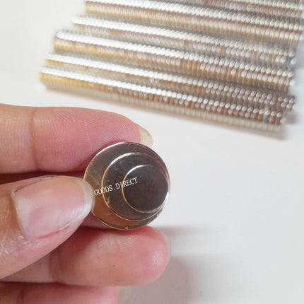 🔥พร้อมส่ง🔥แม่เหล็กนีโอไดเมี่ยม แม่เหล็กกลม แบบกระดุม แรงดูดสูง กลมแบน มี 3ขนาด สินค้าในไทย
